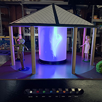 Artist model (Maquette) of the Laser Gazebo